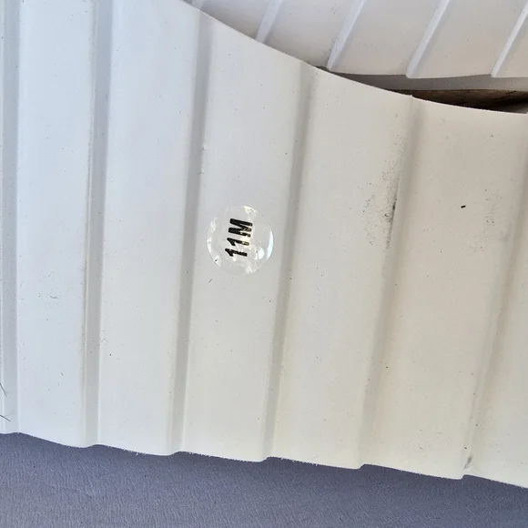 Marc Fisher Grandie Treaded Flatform Wedge Silver Sz 11 Sandals - Picture 8 of 9